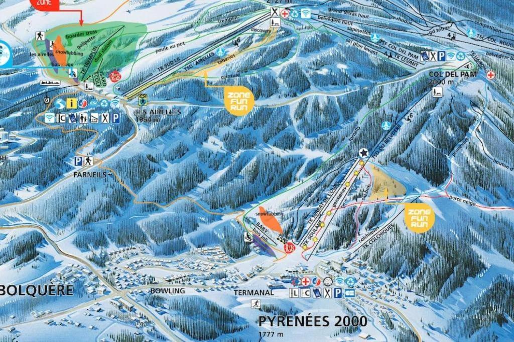 Apt Confortable Au Pied Des Pistes Et De La Foret Bolquere Екстер'єр фото